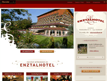 Tablet Screenshot of enztalhotel.de